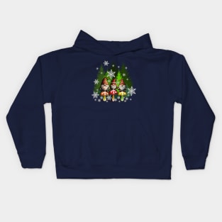 Christmas Gnomes Winter Garden Gnomies Kids Hoodie